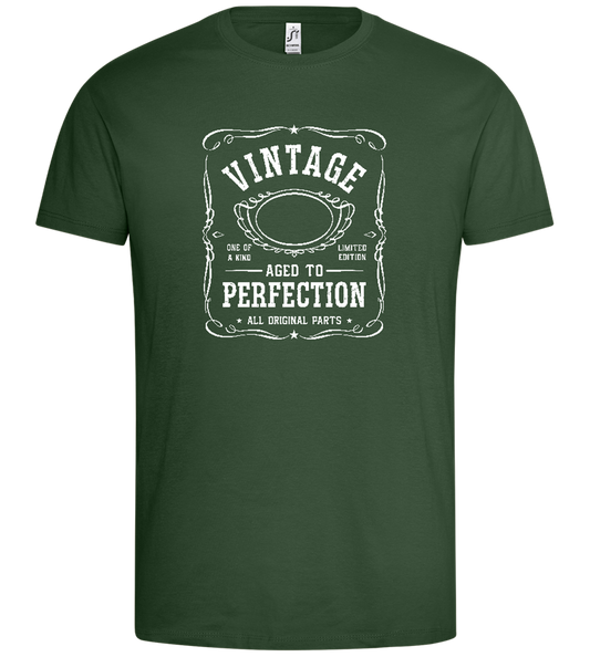 Vintage Aged To Perfection Design - Premium men's t-shirt_GREEN BOTTLE_front