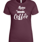 Needs Coffee Design - Basic women's t-shirt_BORDEAUX_front