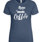 Needs Coffee Design - Basic women's t-shirt_DENIM_front