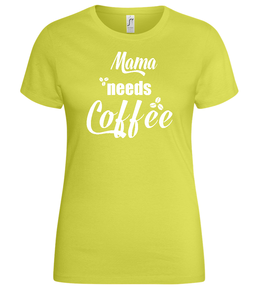 Needs Coffee Design - Basic women's t-shirt_GREEN APPLE_front