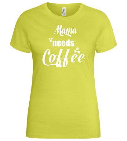 Needs Coffee Design - Basic women's t-shirt_GREEN APPLE_front