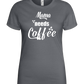 Needs Coffee Design - Basic women's t-shirt_MOUSE GREY_front