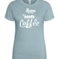 Needs Coffee Design - Basic women's t-shirt_PURE GRAY_front