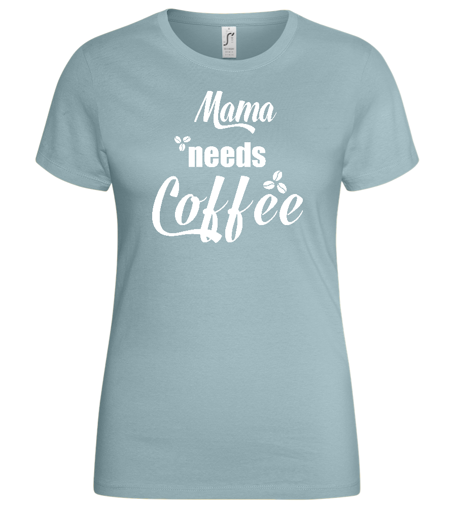 Needs Coffee Design - Basic women's t-shirt_PURE GRAY_front