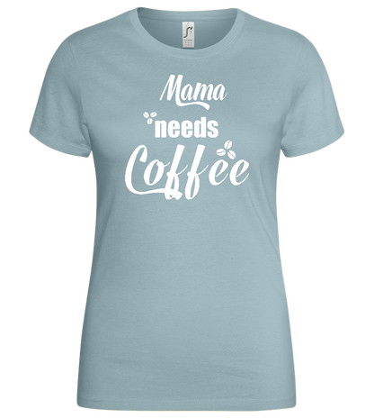 Needs Coffee Design - Basic women's t-shirt_PURE GRAY_front