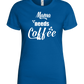 Needs Coffee Design - Basic women's t-shirt_ROYAL_front