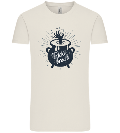 Trick or Treat Cauldron Design - Comfort Unisex T-Shirt_ECRU_front