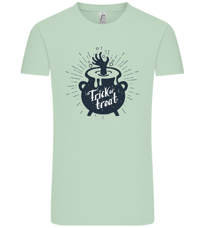 Trick or Treat Cauldron Design - Comfort Unisex T-Shirt_ICE GREEN_front