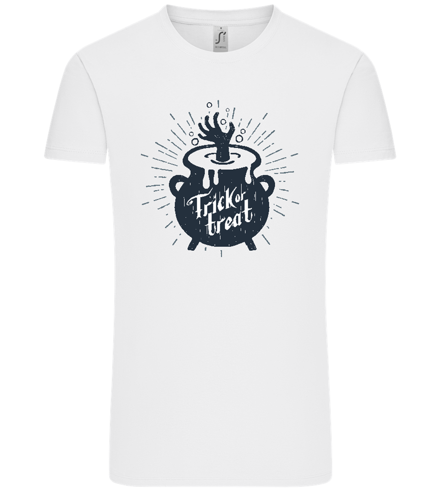Trick or Treat Cauldron Design - Comfort Unisex T-Shirt_WHITE_front