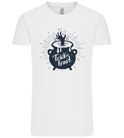 Trick or Treat Cauldron Design - Comfort Unisex T-Shirt_WHITE_front