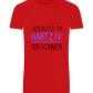 Abschluss '24 Hartz IV Design - Basic Unisex T-Shirt_RED_front