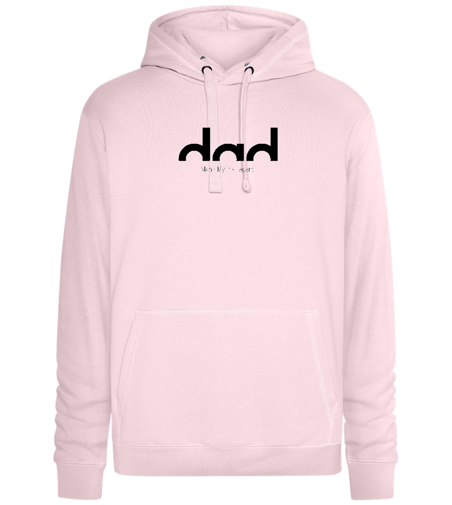 Dad Man Myth Legend Design - Premium unisex hoodie_LIGHT PEACH ROSE_front