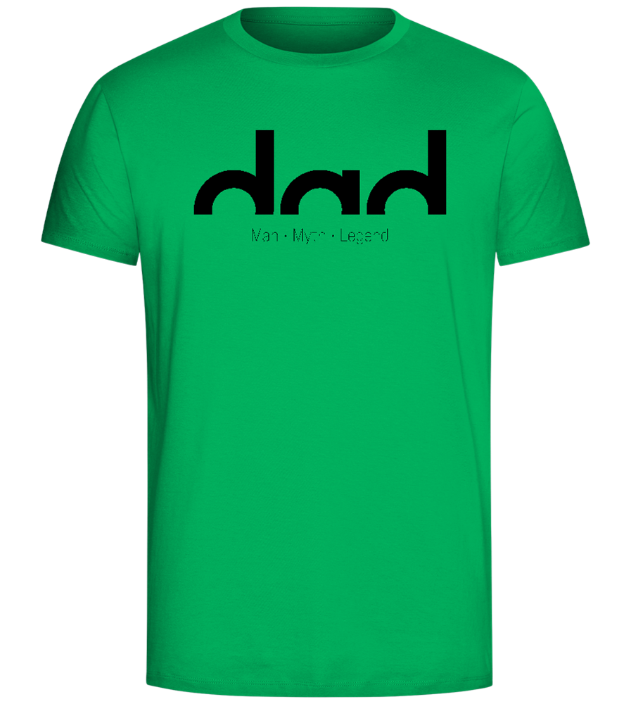 Dad Man Myth Legend Design - Comfort Unisex T-Shirt_SPRING GREEN_front