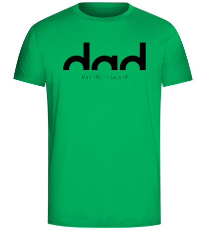 Dad Man Myth Legend Design - Comfort Unisex T-Shirt_SPRING GREEN_front