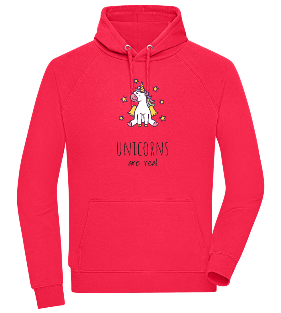 Unicorns Are Real Design - Comfort unisex hoodie_RED_front