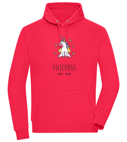 Unicorns Are Real Design - Comfort unisex hoodie_RED_front