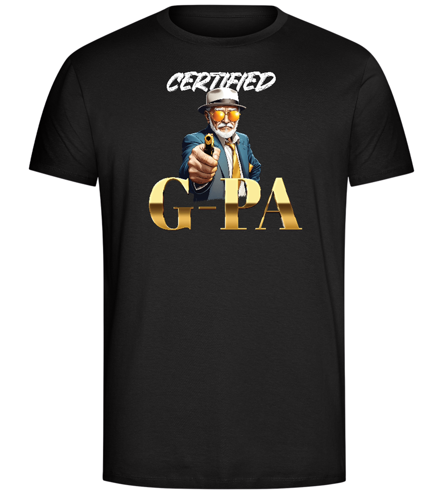 Certified G Pa Design - Comfort Unisex T-Shirt_DEEP BLACK_front