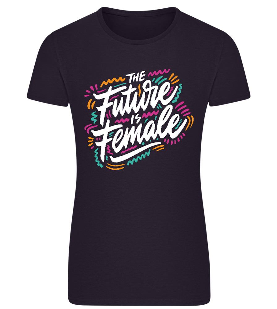 Future Is Female Design - Comfort women's fitted t-shirt_FRENCH NAVY_front