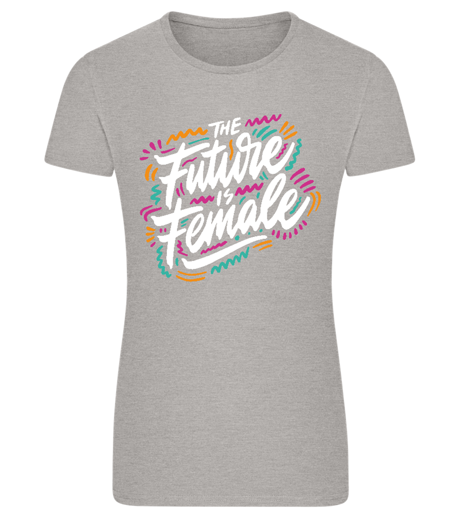 Future Is Female Design - Comfort women's fitted t-shirt_ORION GREY_front