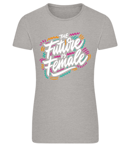 Future Is Female Design - Comfort women's fitted t-shirt_ORION GREY_front