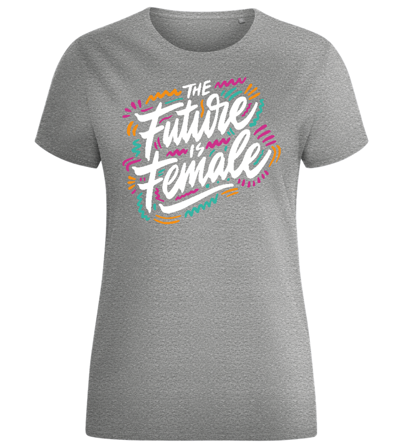 Future Is Female Design - Comfort women's fitted t-shirt_ORION GREY_front