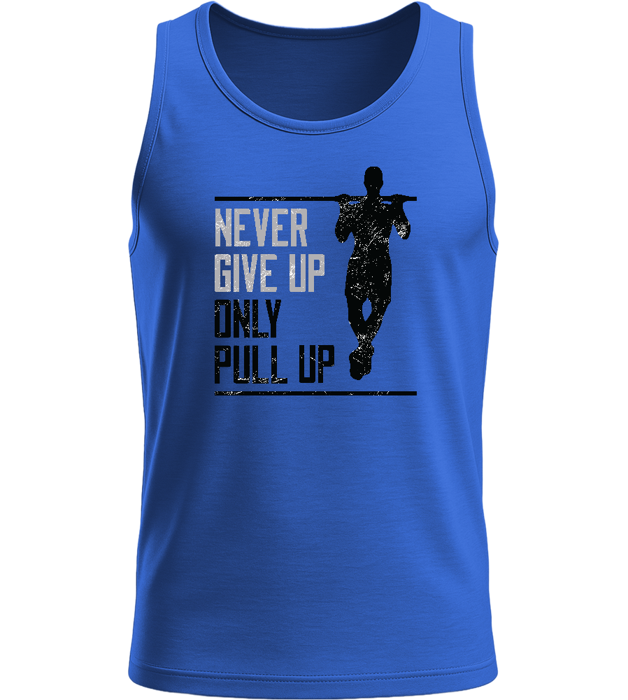 Only Pull Up Design - Basic men's tank top_ROYAL BLUE_front