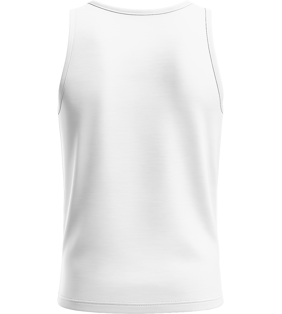 Only Pull Up Design - Basic men's tank top_WHITE_back