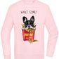 French Fries Design - Comfort Essential Unisex Sweater_LIGHT PEACH ROSE_front