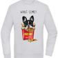 French Fries Design - Comfort Essential Unisex Sweater_ORION GREY II_front