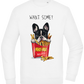 French Fries Design - Comfort Essential Unisex Sweater_WHITE_front