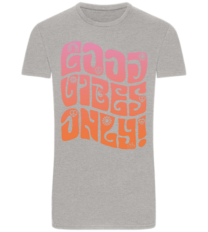 Good Vibes Design - Basic Unisex T-Shirt_ORION GREY_front