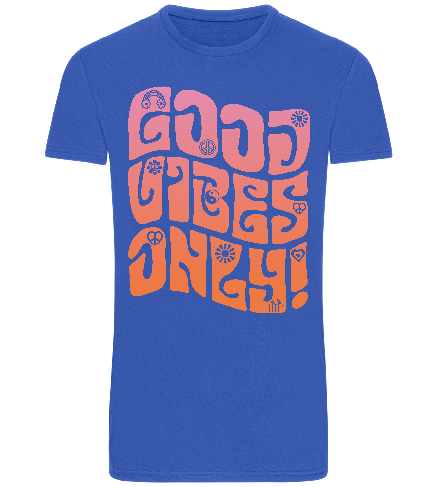Good Vibes Design - Basic Unisex T-Shirt_ROYAL_front