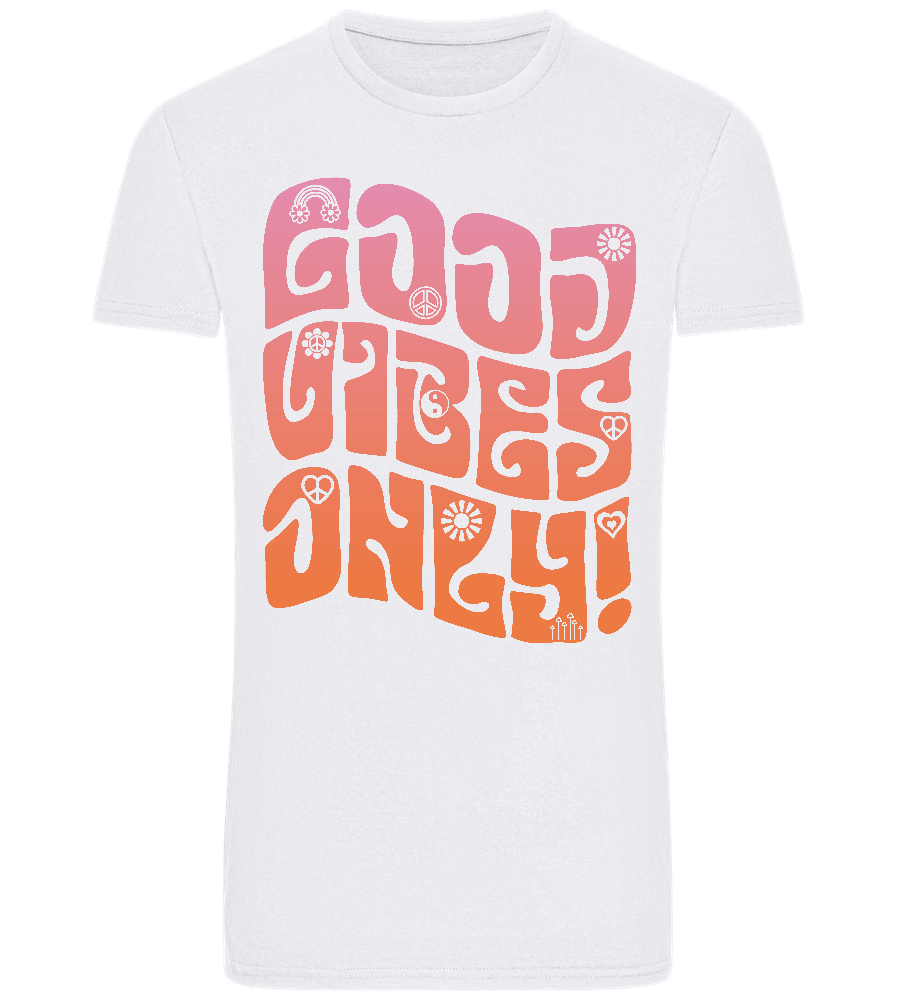 Good Vibes Design - Basic Unisex T-Shirt_WHITE_front