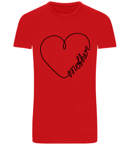 Heart Mother Design - Basic Unisex T-Shirt_RED_front