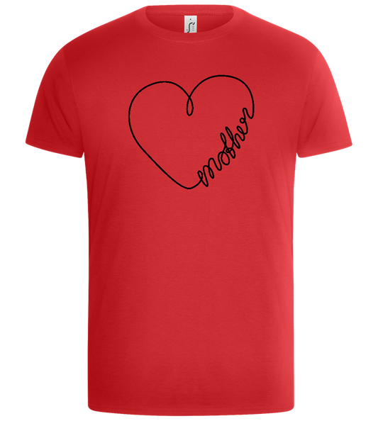 Heart Mother Design - Basic Unisex T-Shirt_RED_front