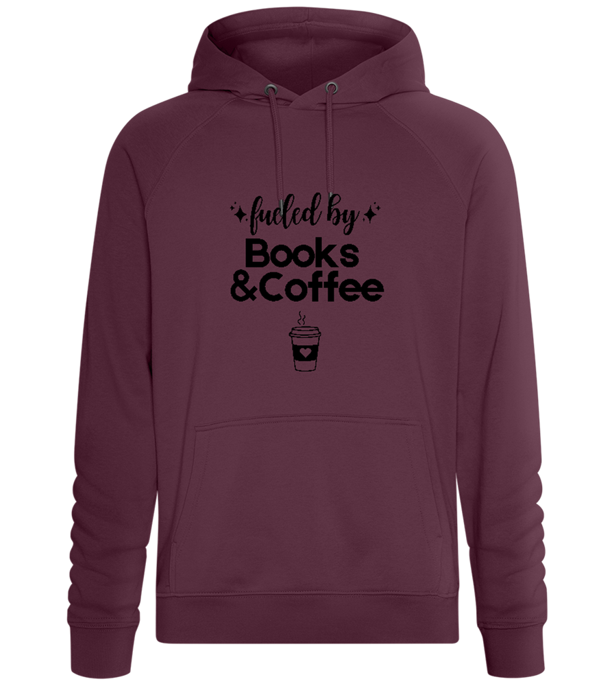 Book&Coffee Design - Comfort unisex hoodie_BORDEAUX_front