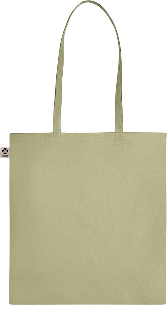 Clearance Design - Essential colored organic cotton tote bag_GREEN_back