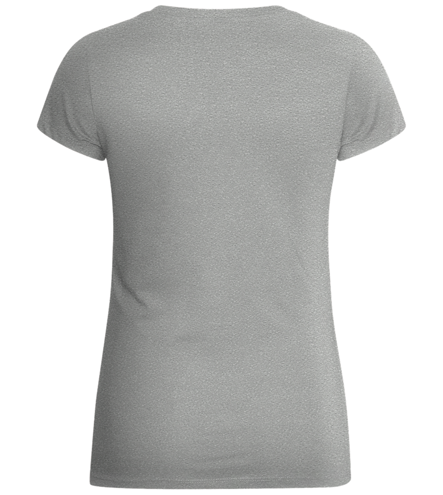 J'y Vais au Talent Sans Pression Design - Basic women's v-neck t-shirt_ORION GREY_back