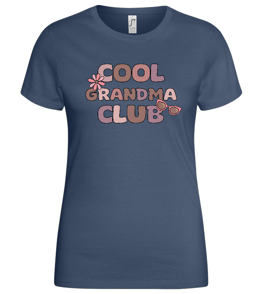 Cool Grandma Club 2 Design - Basic women's t-shirt_DENIM_front