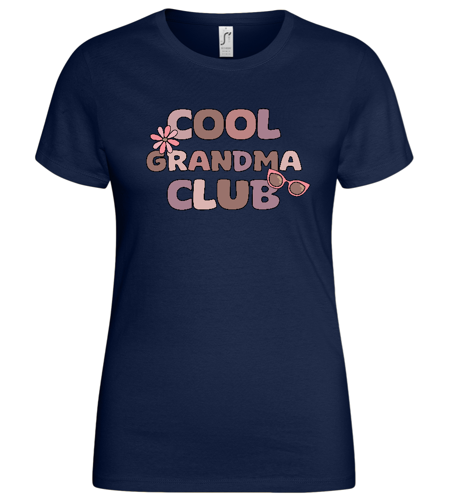 Cool Grandma Club 2 Design - Basic women's t-shirt_MARINE_front