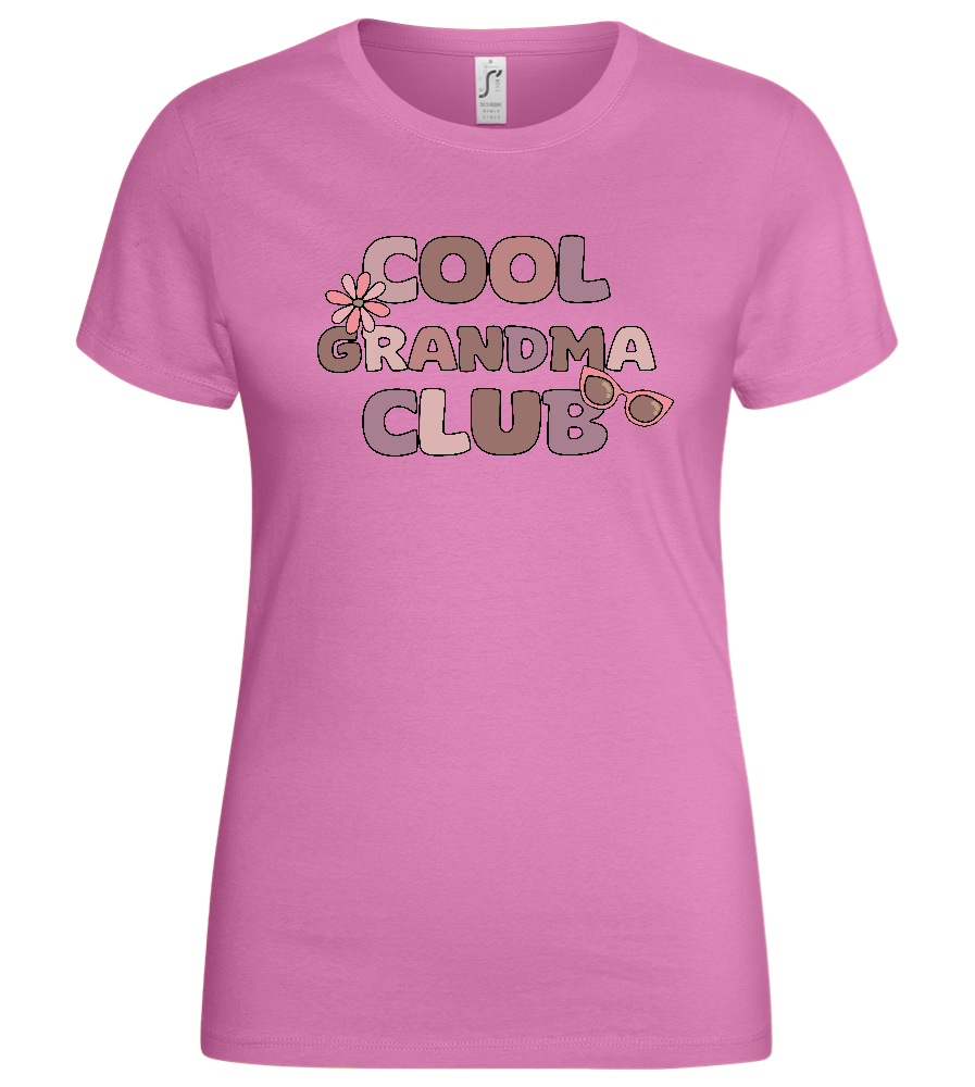 Cool Grandma Club 2 Design - Basic women's t-shirt_PINK ORCHID_front