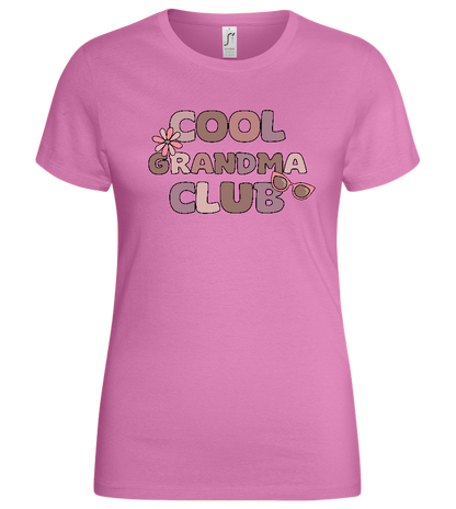 Cool Grandma Club 2 Design - Basic women's t-shirt_PINK ORCHID_front