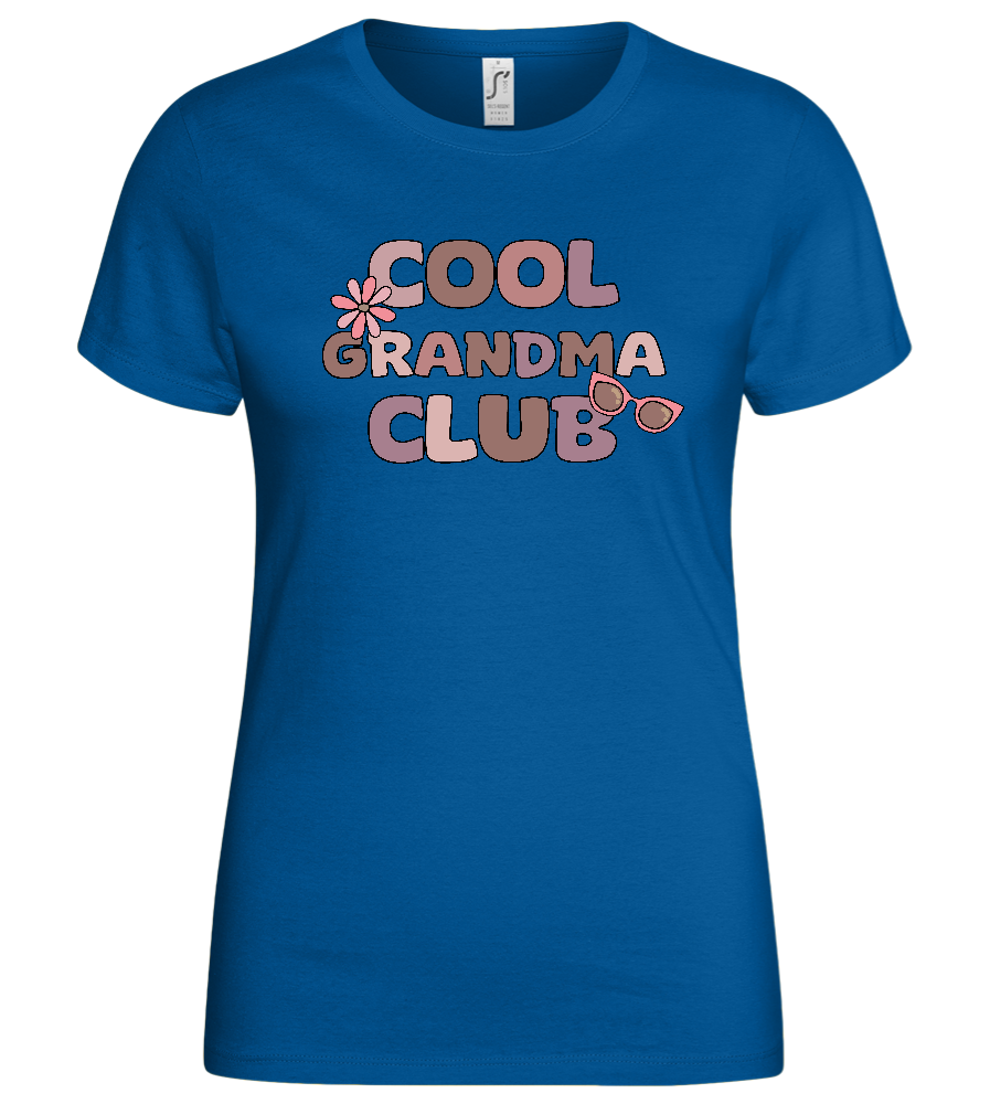 Cool Grandma Club 2 Design - Basic women's t-shirt_ROYAL_front