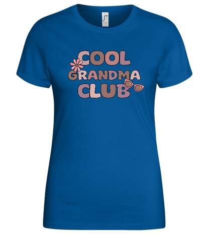 Cool Grandma Club 2 Design - Basic women's t-shirt_ROYAL_front