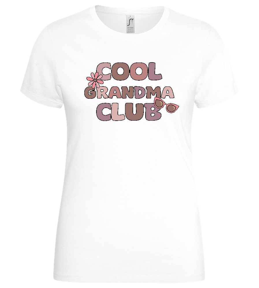 Cool Grandma Club 2 Design - Basic women's t-shirt_WHITE_front