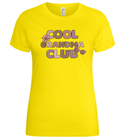 Cool Grandma Club 2 Design - Basic women's t-shirt_YELLOW_front