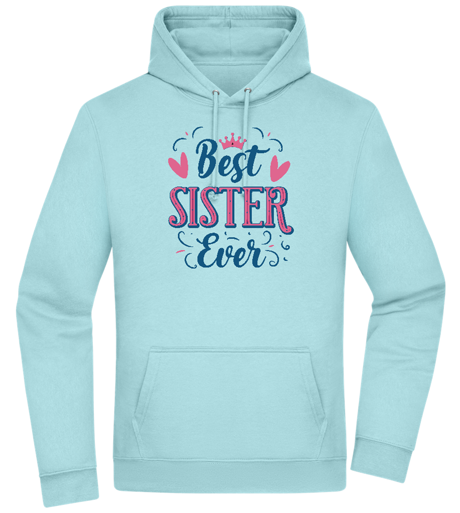 Best Sister Design - Premium Essential Unisex Hoodie_POOL BLUE_front