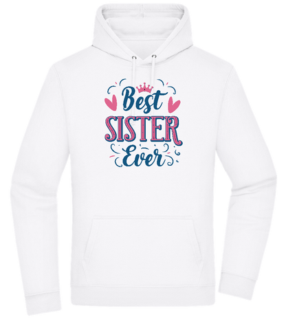 Best Sister Design - Premium Essential Unisex Hoodie_WHITE_front