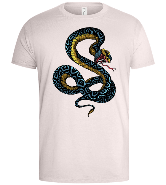 Deadlly Embrace Design - Basic men's t-shirt_LIGHT PINK_front