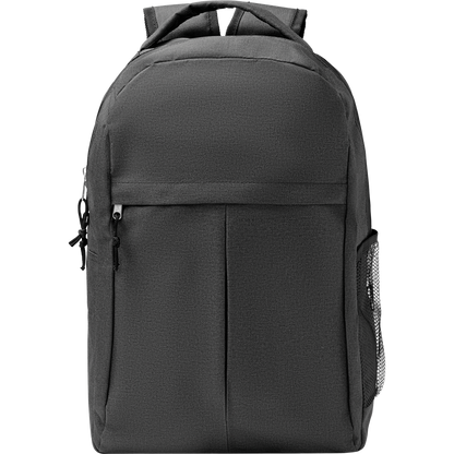 Two-Tone RPET Backpack_BLACK_front